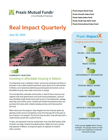 Cover page of the Real Impact Quarterly Q2 2024