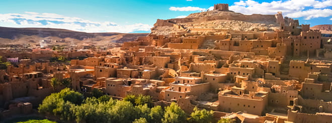 Hillside village in Morroco